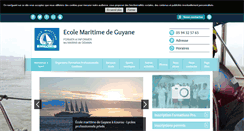Desktop Screenshot of ecole-maritime-guyane.fr