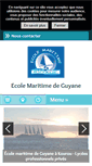 Mobile Screenshot of ecole-maritime-guyane.fr