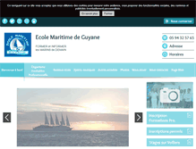 Tablet Screenshot of ecole-maritime-guyane.fr